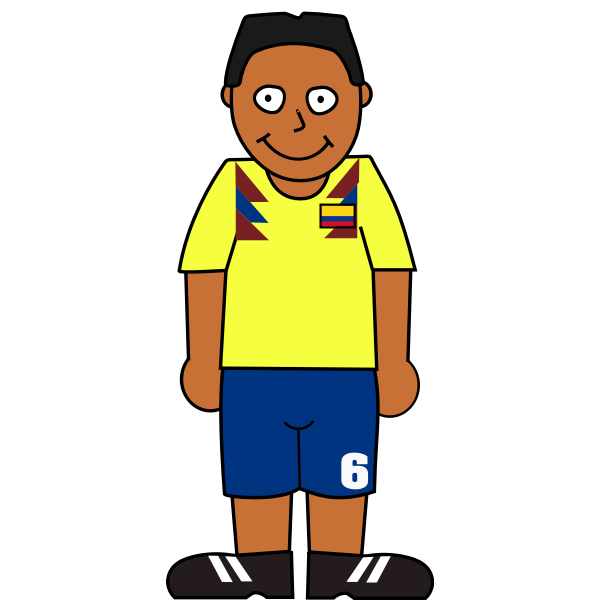 SVG Colombian soccer player