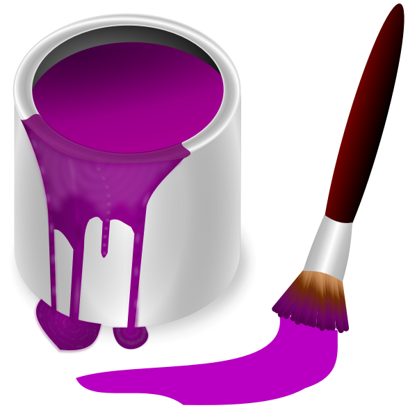 SVG color bucket purple