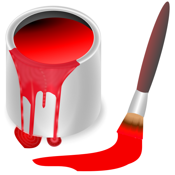 SVG color bucket red