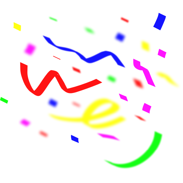 SVG Color confetti vector illustration