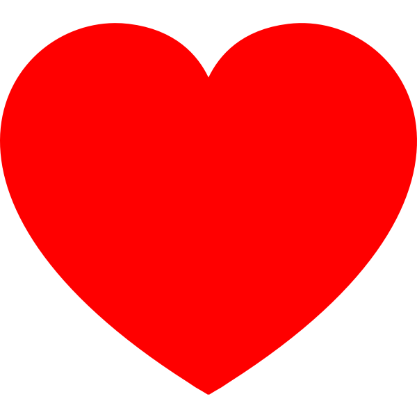 SVG Color drawing of heart shape