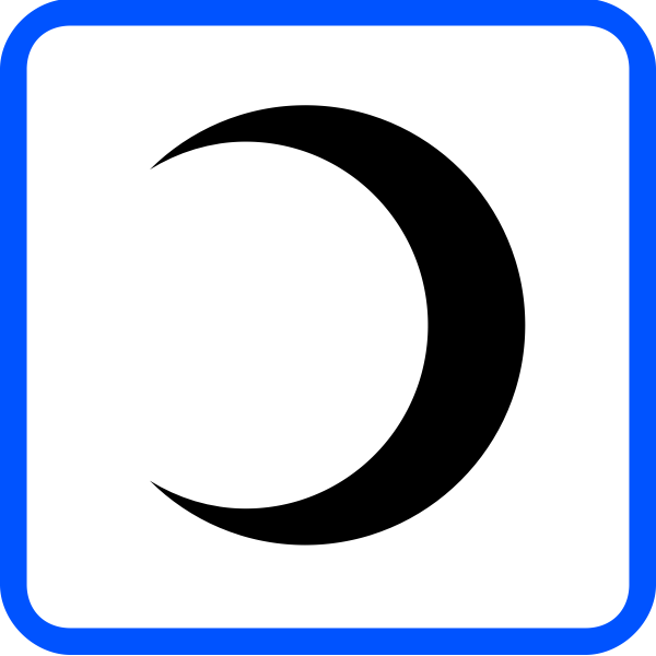 SVG Color drawing of picture with religious logo