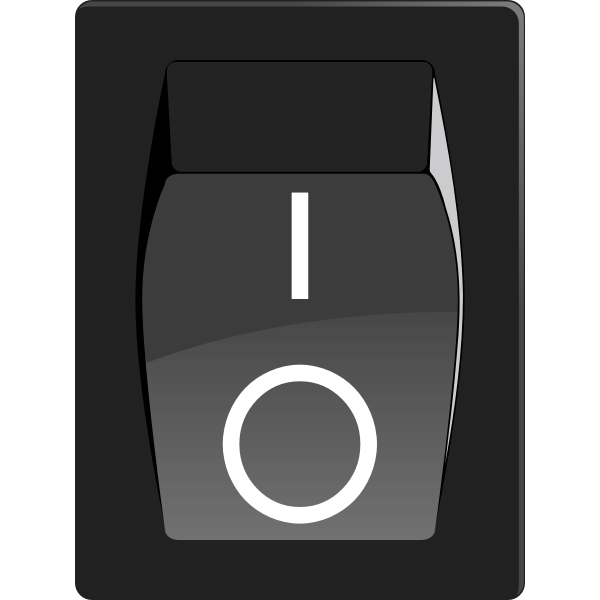 SVG Color drawing of power button icon