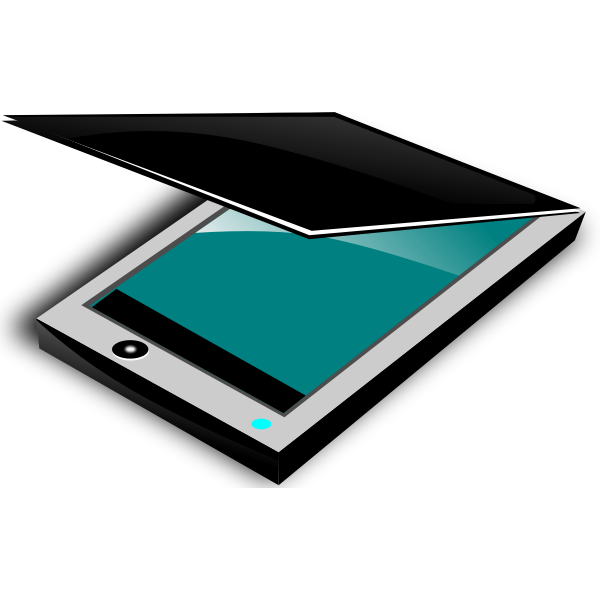 SVG Color flatbed scanner vector clip art