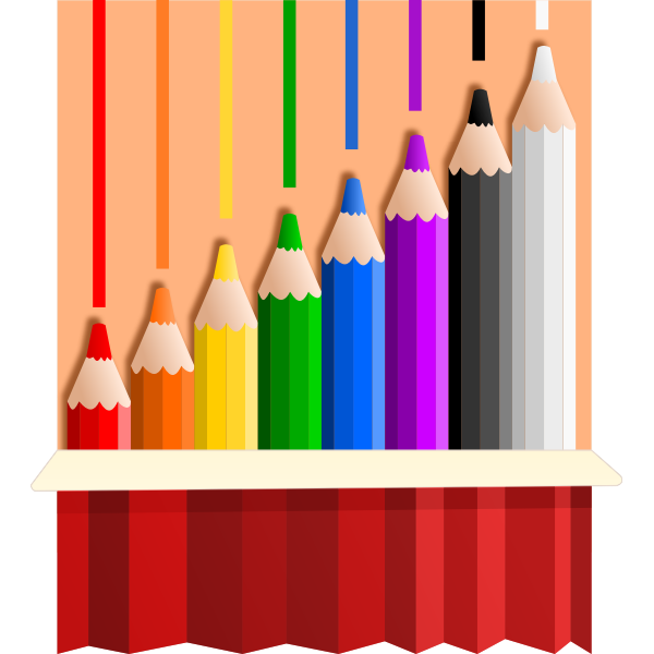 SVG Color pencil case