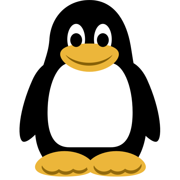 SVG Color penguin vector image