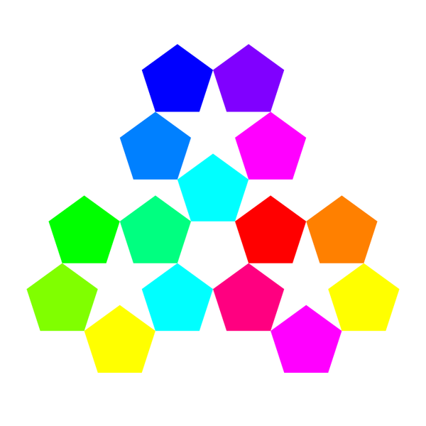 SVG color pentagon inspiration