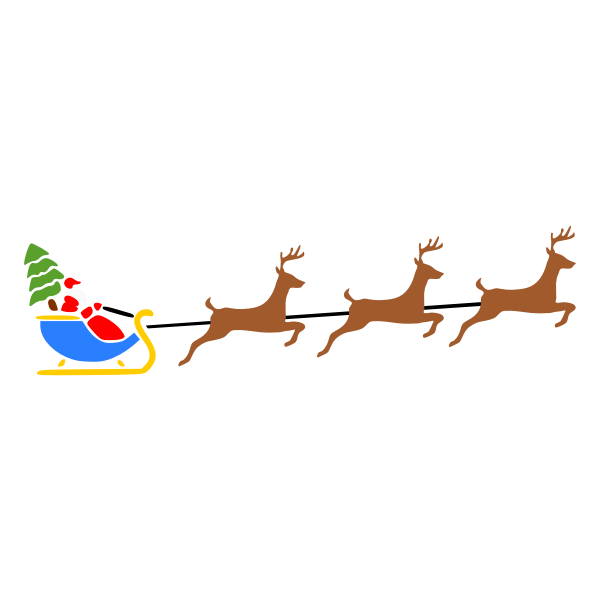 SVG color santa