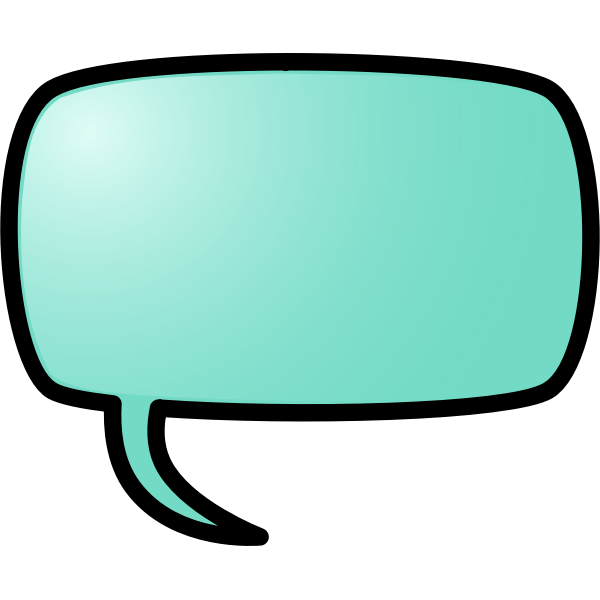 SVG Color speech bubble vector illustration