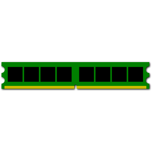 SVG Color vector illustration of RAM memory