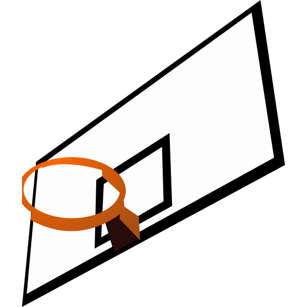 SVG Color vector image of basketball rim