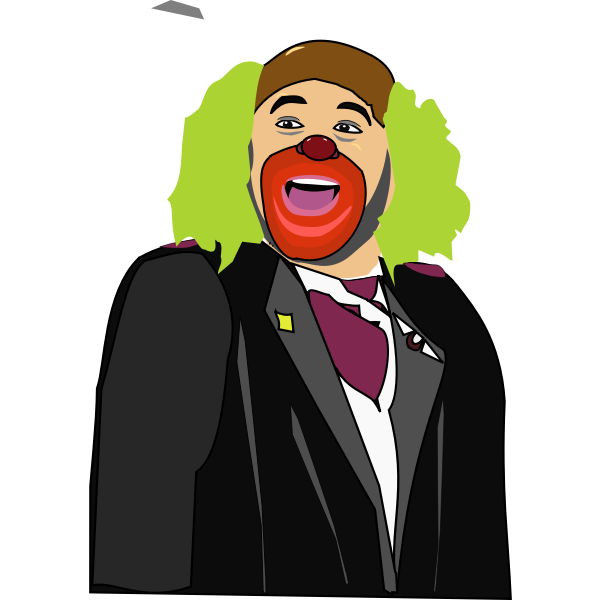 SVG Color vector image of man in a fool039s suit