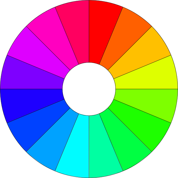 SVG Color wheel with gradient
