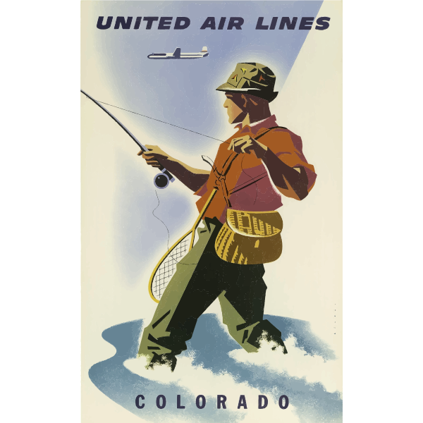SVG Colorado tourism poster
