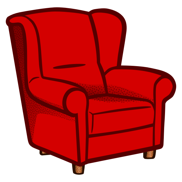SVG Colored armchair