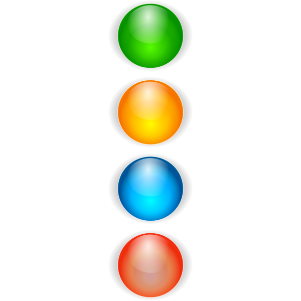 SVG Colored bullets vector image