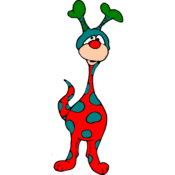 SVG Colored cartoon creature