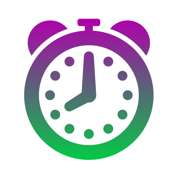 SVG Colored clock