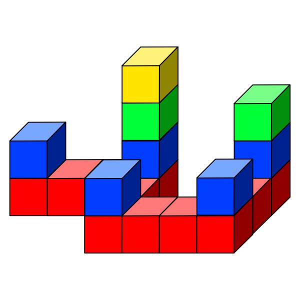 SVG Colored cube toys