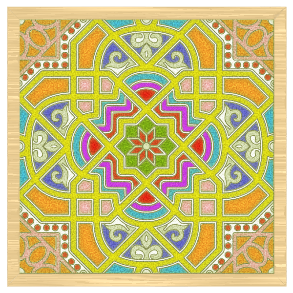 SVG Colored decorated window