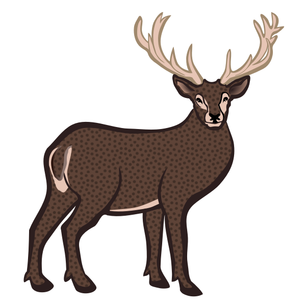 SVG Colored deer