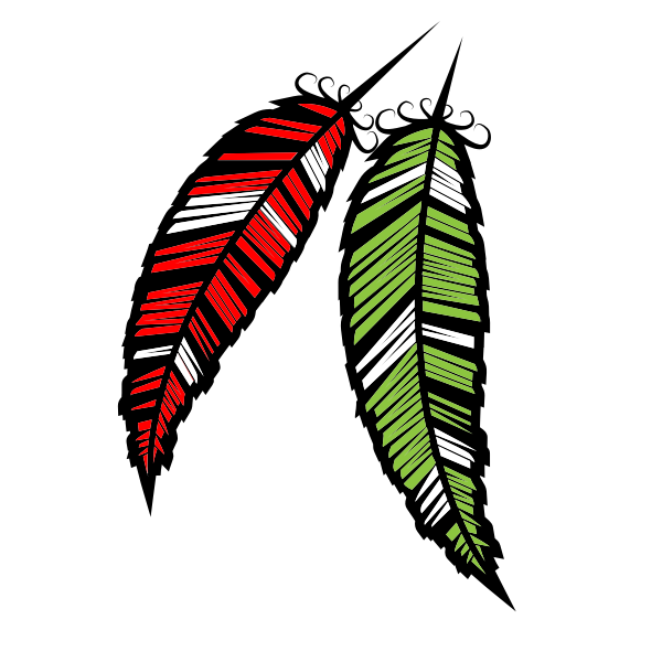 SVG Colored feathers