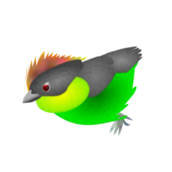 SVG Colored finch