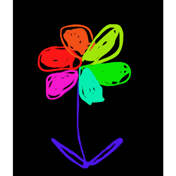 SVG Colored flower 2015060654
