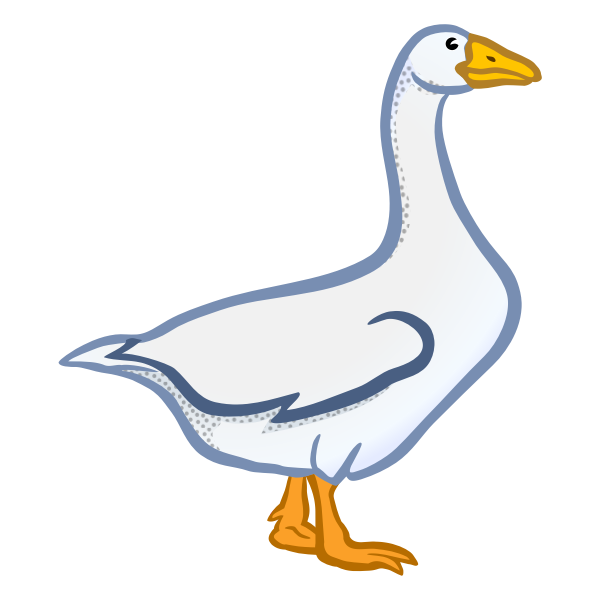 SVG Colored goose