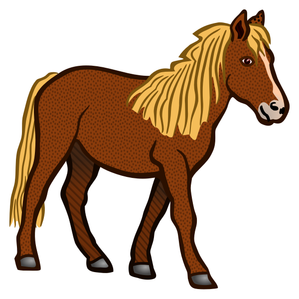 SVG Colored horse