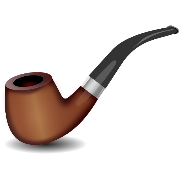 SVG Colored image of smoking pipe