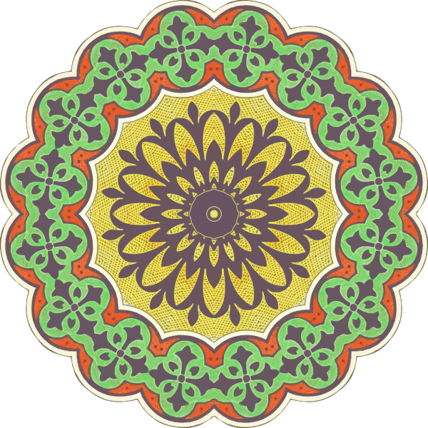 SVG Colored ircular ornament 10