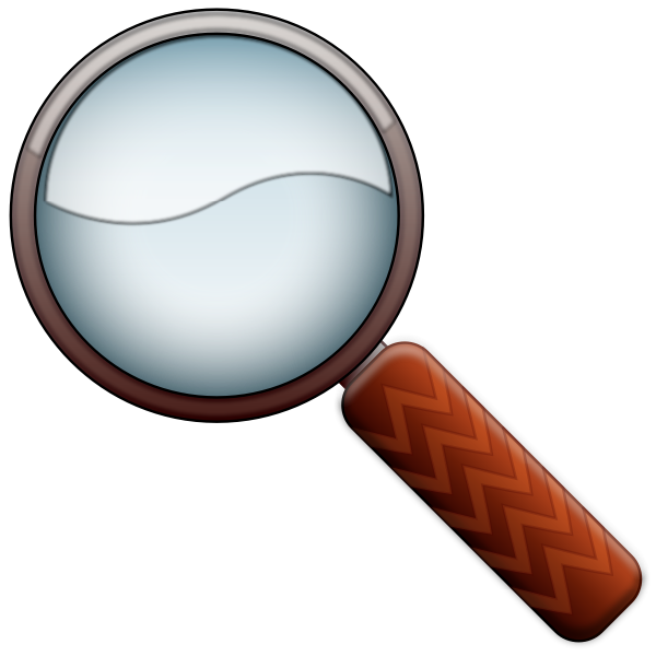 SVG Colored magnifying glass