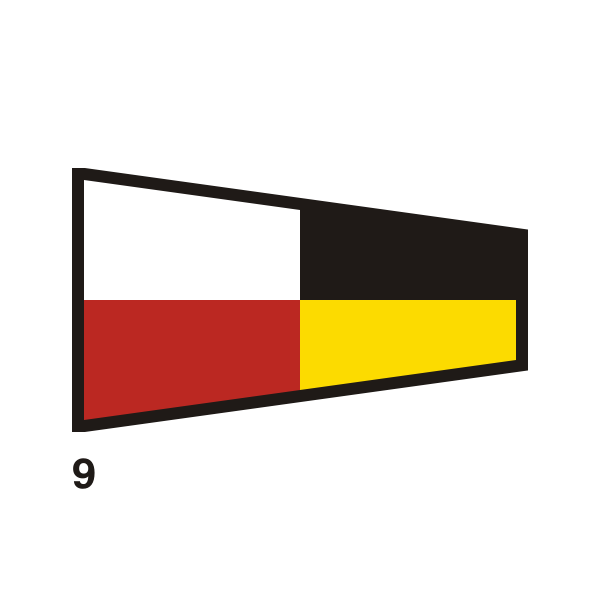 SVG Colored nautical flag