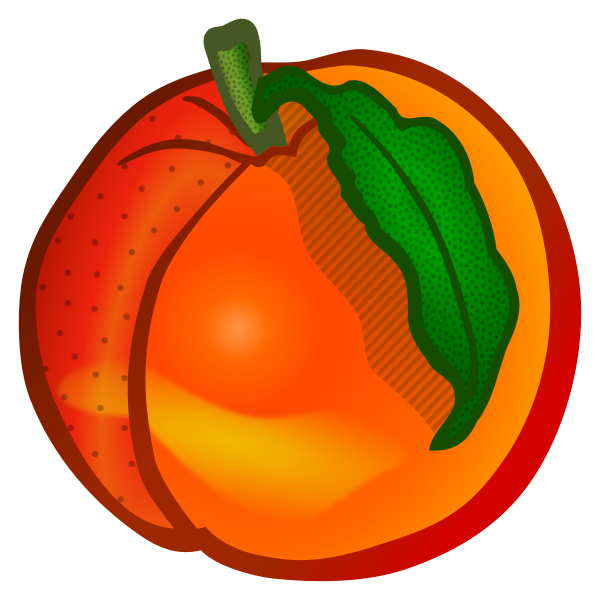 SVG Colored peach
