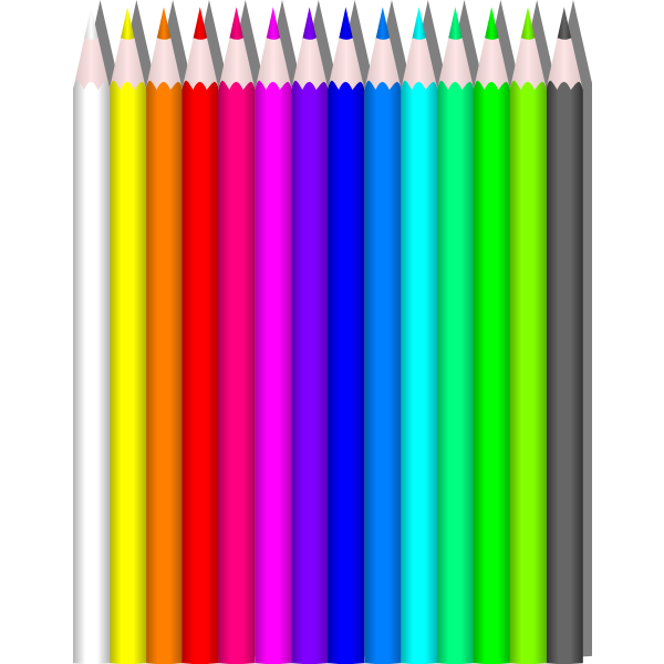 SVG Colored pencil set