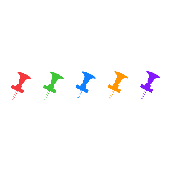 SVG Colored pins image