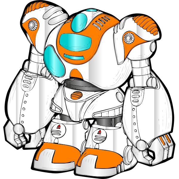 SVG Colored robot