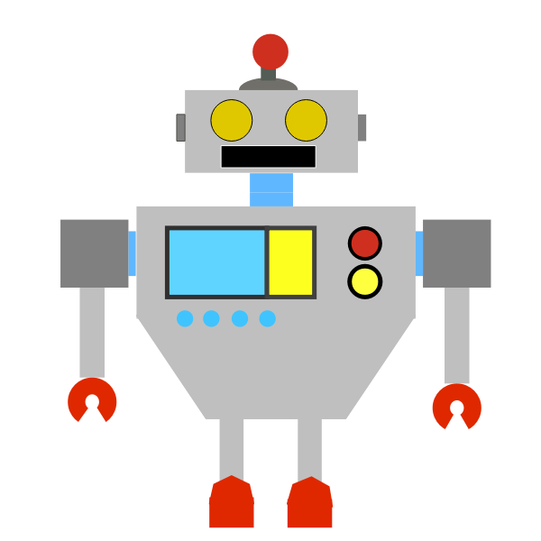 SVG Colored robot image