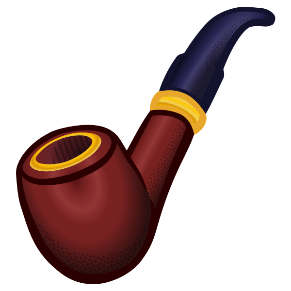 SVG Colored smoking pipe
