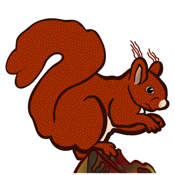 SVG Colored squirel