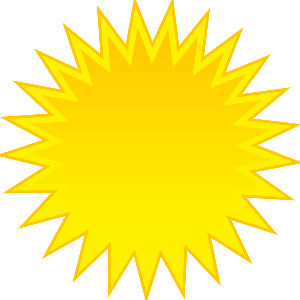 SVG Colored symbol for sunny sky vector clip art