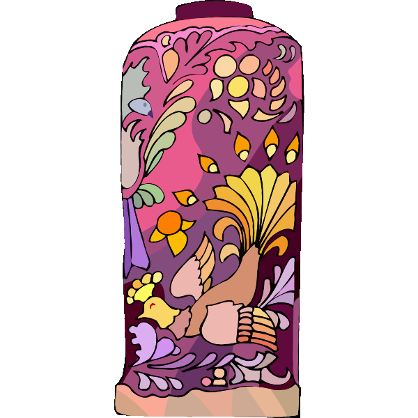 SVG Colored tall vase