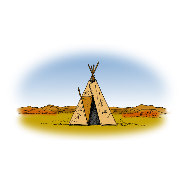 SVG Colored teepe