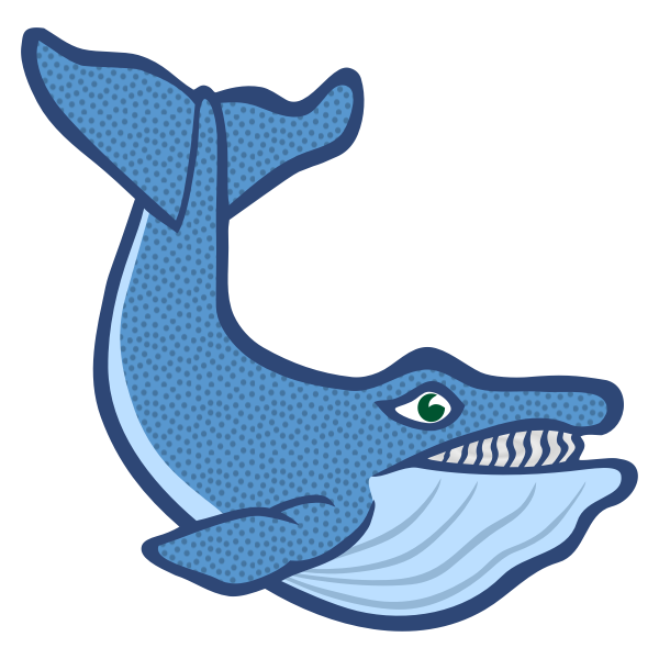 SVG Colored whale