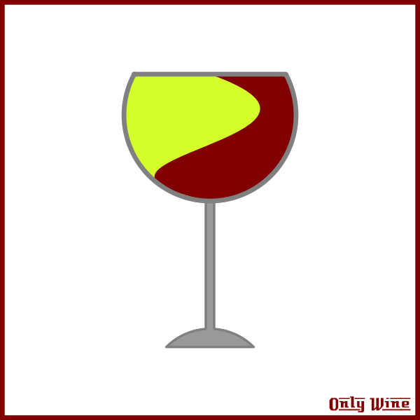 SVG Colored wine glass