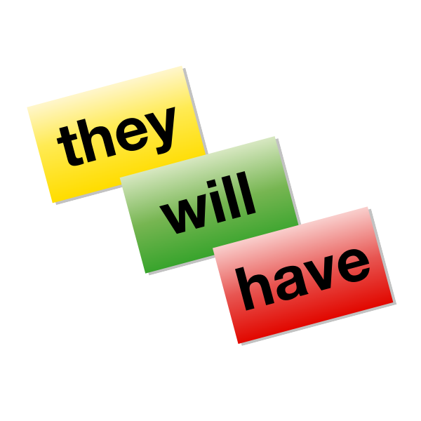 SVG Colored Word Cards icon