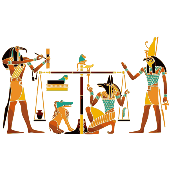 SVG Colorful ancient Egyptian painting