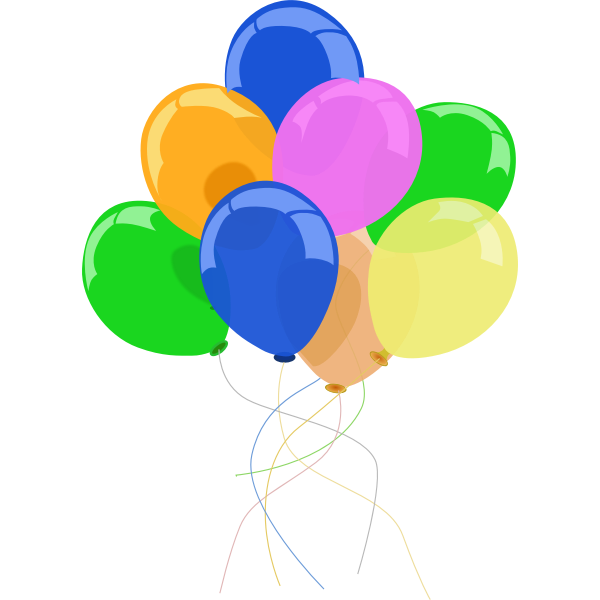 SVG Colorful balloons image
