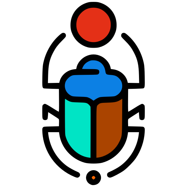SVG Colorful beetle